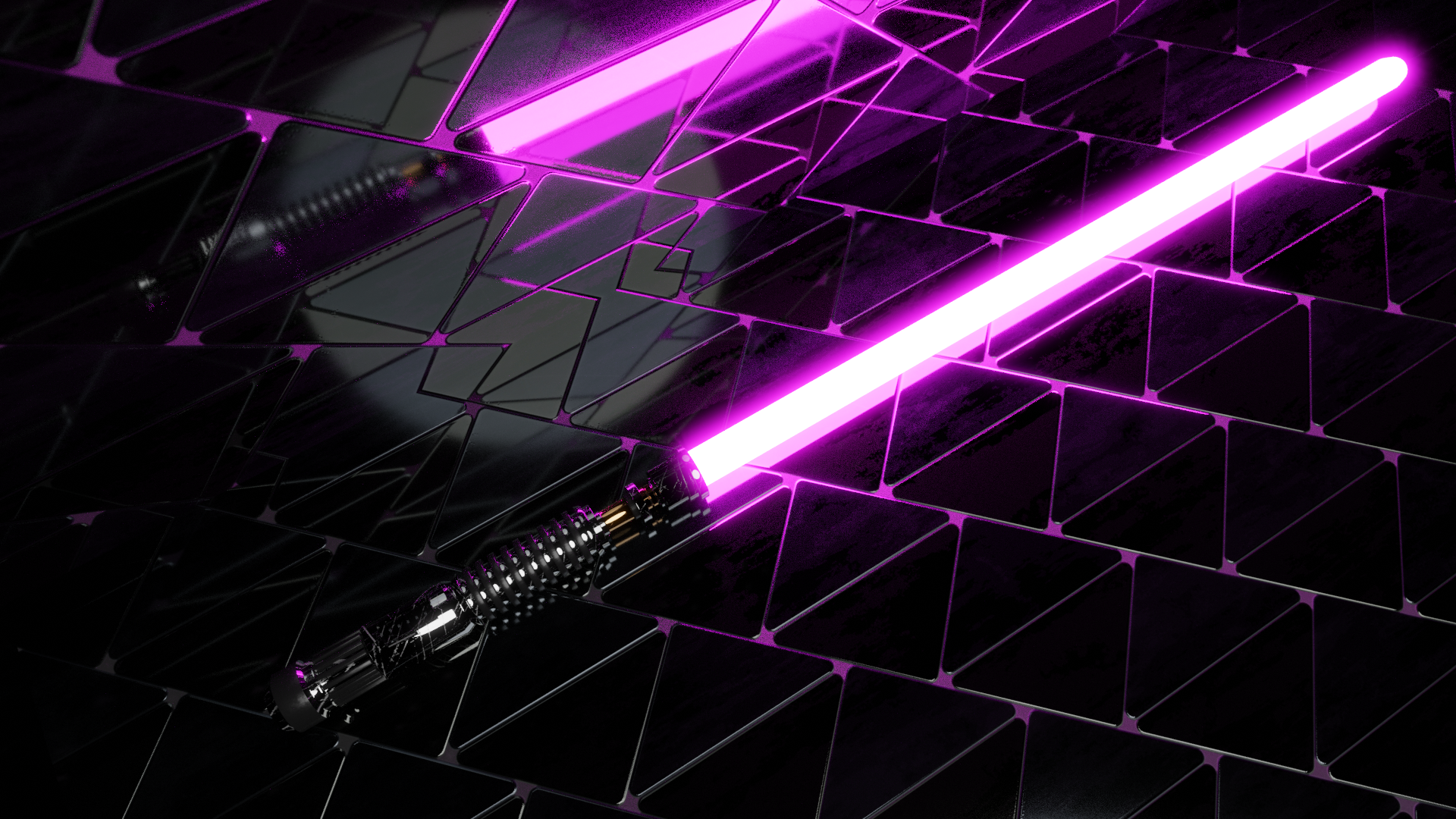 Purple lightsaber